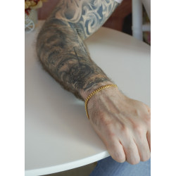 Pulsera cubana 4mm 19cm